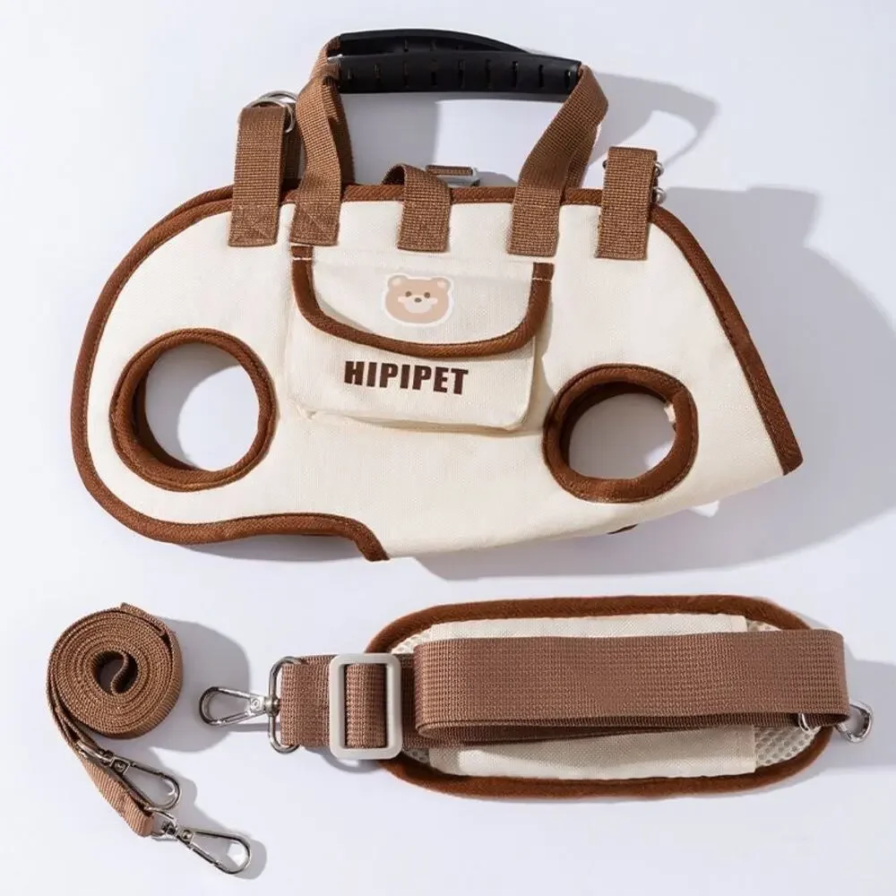 Pet Sling Bag for Dogs Convertible Leash, Cartoon Design, Shoulder/Crossbody
